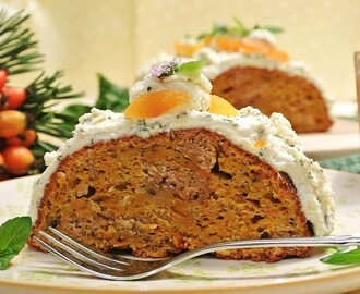 Kürbis-Ingwer Kuchen mit Minzobers! Der Herbst ist da!