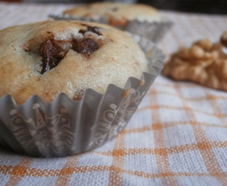 Csokis diós muffin