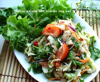 Thaise salade met kip en nog wat ยำมั่วล้างตู้เย็น อร่อยเหลือเชื่อ
