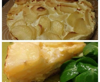 Gateau de pommes de terre au jambon et fromage à raclette