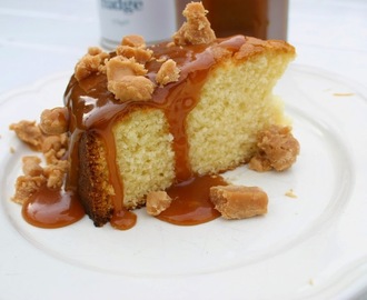 clotted cream cake with clotted cream salted caramel - a rodda's hamper giveaway