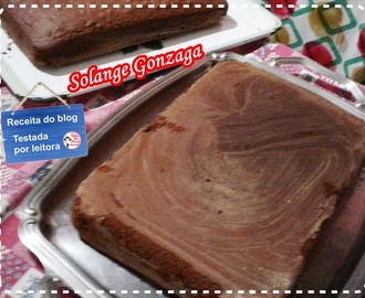 Solange Gonzaga testou a receita de pão de ló de chocolate
