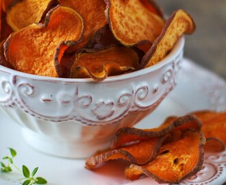 Chipsy ze Słodkich Ziemniaków