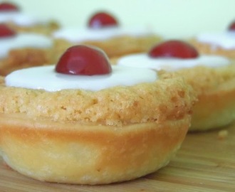 mini cherry bakewells.