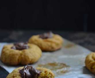 Mango Nutella Thumbprint Cookies - Eggless Cookies (Home Baker's Challenge)