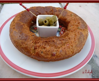 Cake aux lardons et olives