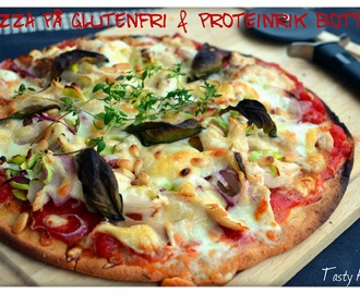 Nyttig pizza på glutenfri & proteinrik botten!