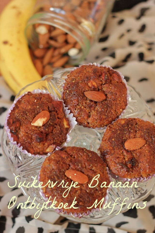Suikervrije Banaan Ontbijtkoek Muffins