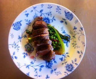 Recipe: Five Spice Duck with Gin Greens