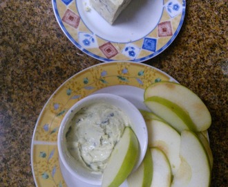 Maçã verde com gorgonzola - petisco/entradinha fácil e saboroso