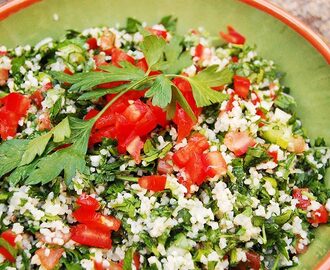 Libanese bulghur-salade (tabouleh)