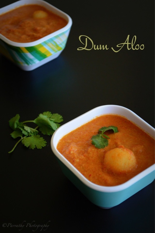 Dum Aloo Recipe - For Roti, Paratha, Naan