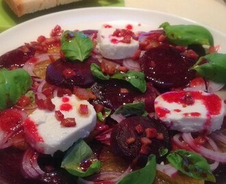 Makkelijke (vakantie)maaltijd: rode bieten salade