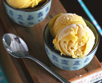 Mango ijs maken met ijsmachine tijdens hittegolf – lekker warm & koud!