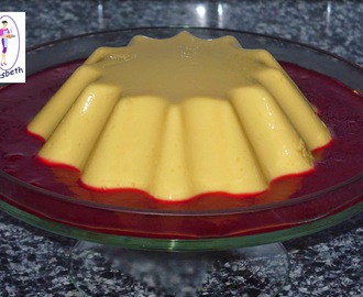 Mangopudding met rode vruchtensaus van Liesbeth