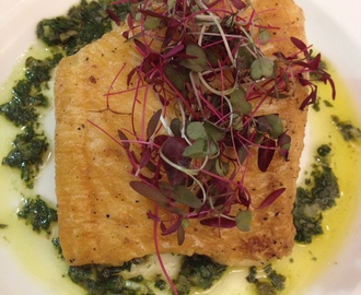 Fish recipe: Pan Fried Gigha Halibut with Salsa Verde