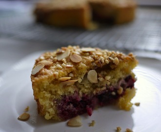 Nutty Blackberry and Apple Cake