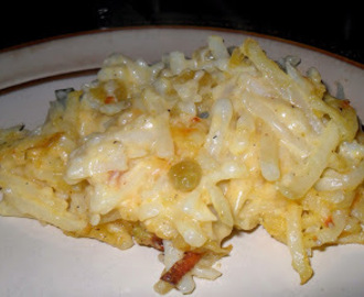 Green Chili Cheese and Potato Casserole