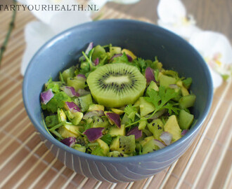Avocado kiwi salade (veganistisch)