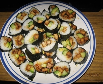 Vegetarisk sushi med tofu