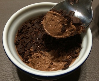 Mousse de Chocolate sem leite, glúten e soja
