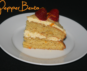 Fresh Orange Cream Layer Cake with Orange Glaze Recipe!