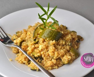 Quinoa-s cukkini (vega ebéd ötlet)