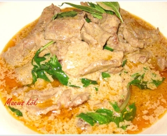 Kött med panang curry