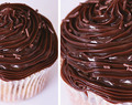 Cupcake de chocolate com cobertura de brigadeiro