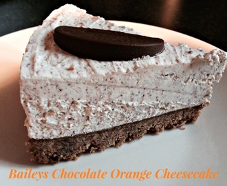 Baileys Chocolate Orange Cheesecake
