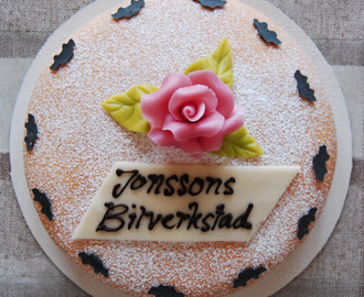 Tårta á la Prinsess, för Jonssons Bilverkstad