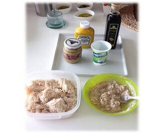 Salada de frango com molho de Iogurte - (Workshop Meta Real)