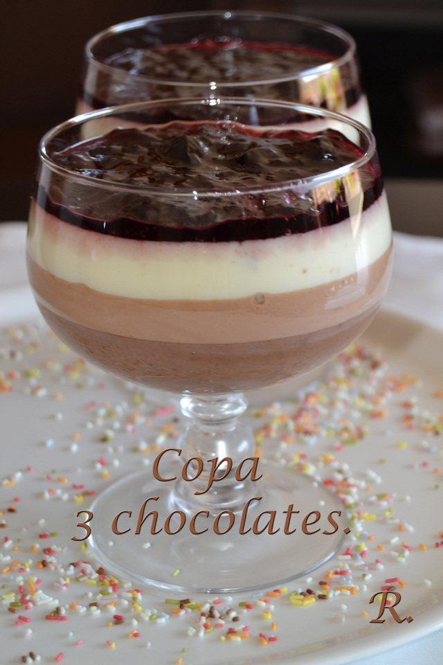 Copa 3 chocolates.