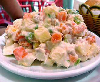 Receita de Salada Olivier Salada Russa