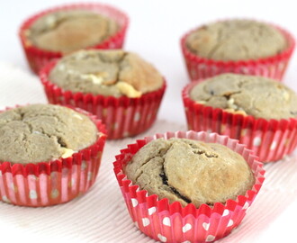 HAVERMOUT MUFFINS MET CRANBERRY EN WITTE CHOCOLADE