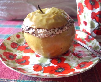 Pieczone jabłko z czekoladowym środkiem czyli niedzielny leniwy deser