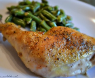 Meals On a Budget - Chicken Leg Quarters and Garlic Green Beans #Recipe