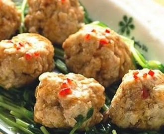 Steamed tofu balls