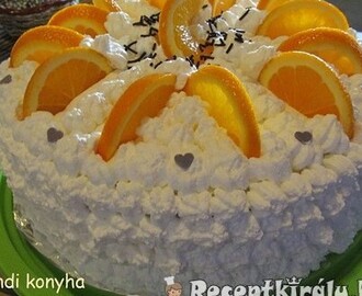 Narancsos Oroszkrém torta III