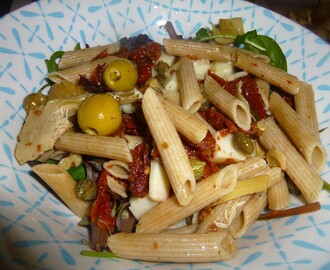 Whole Wheat Italian Pasta and Goat’s Cheese Salad with a Lemon and Tarragon Dressing Recipe