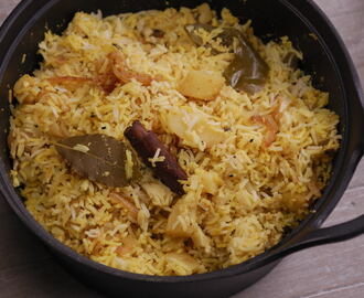 Pilaf deel 4 - Indiase biryani met aardappel (vegetarisch)