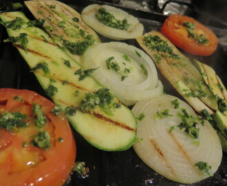 Salada quente ou legumes grelhados