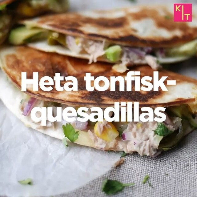 KIT Mat on Instagram: “Små tortillabröd som fylls med en tonfiskröra och steks krispiga i pannan. Gott och mättande för både stora och små. Anpassa mängden…”