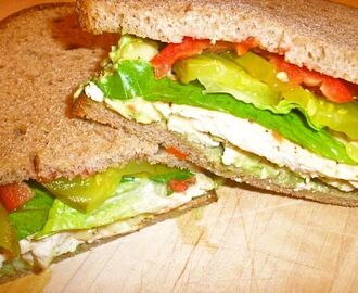 Chicken Scaloppini Sandwiches with Avocado Cream