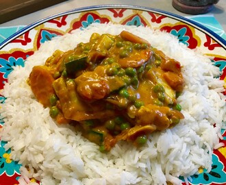 Indiase curry met courgette