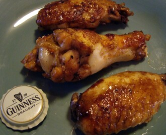 Guinness Glazed Chicken Wings for St. Patrick's Day