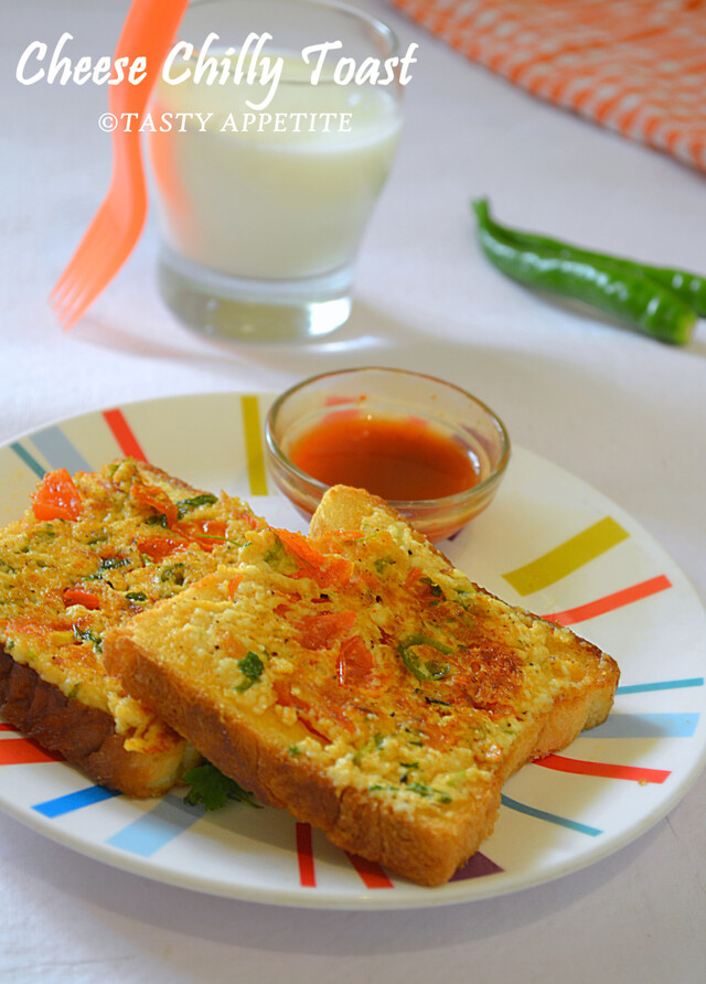 How to make Cheese Chilli Toast / Healthy Breakfast Ideas: