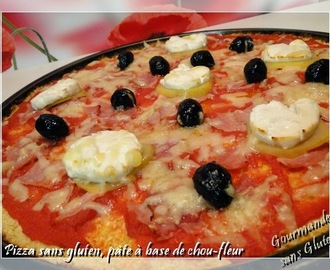 Pizza sans gluten, pâte à base de chou-fleur