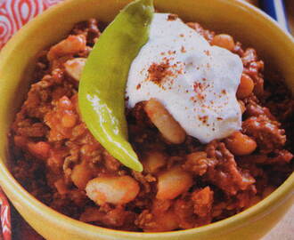 Chili con carne med sting