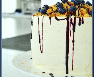 Blueberry Pie Cake (Blåbärstårta)
